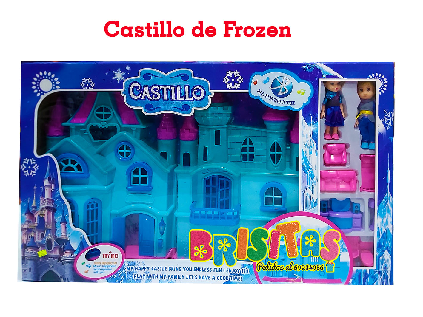 Castillo De Frozen Grande C/Bluethooth - Juguetería Brisitas