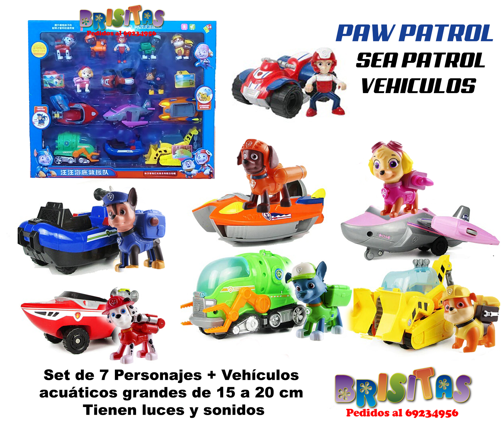 Paw Patrol Camión + Personajes - Juguetería Brisitas