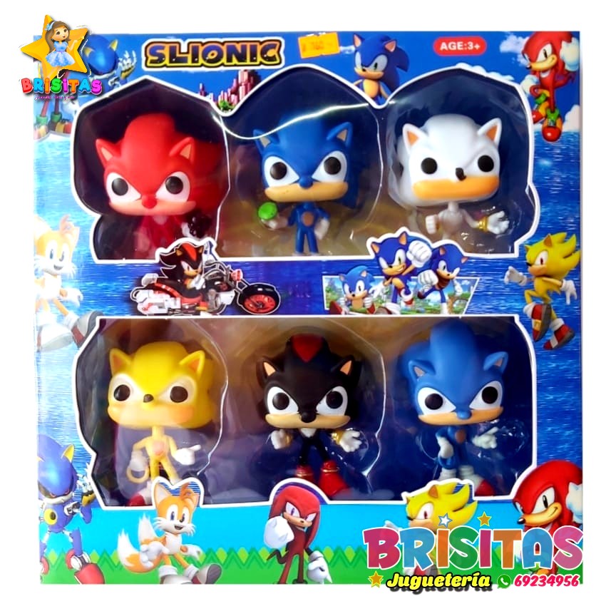Juguete Sonic Colección 6 Personajes