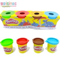 Plastilina × 4 Botes Play Doh (Genérico)