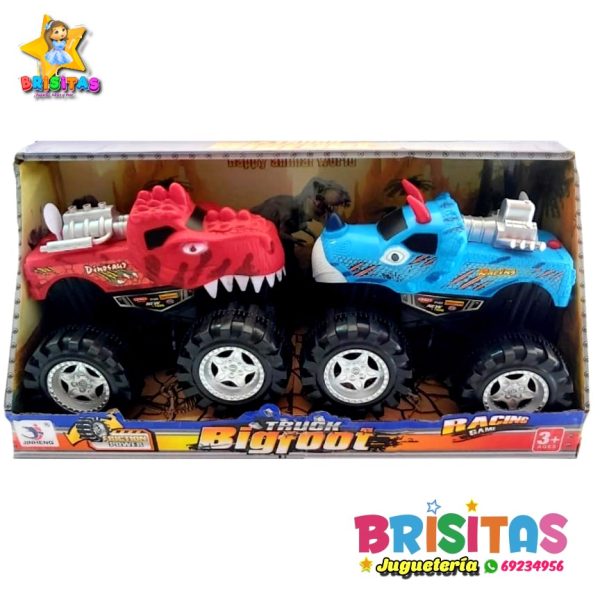 Autos De Dinosaurios Con Sonido (2 En 1) Mod 2