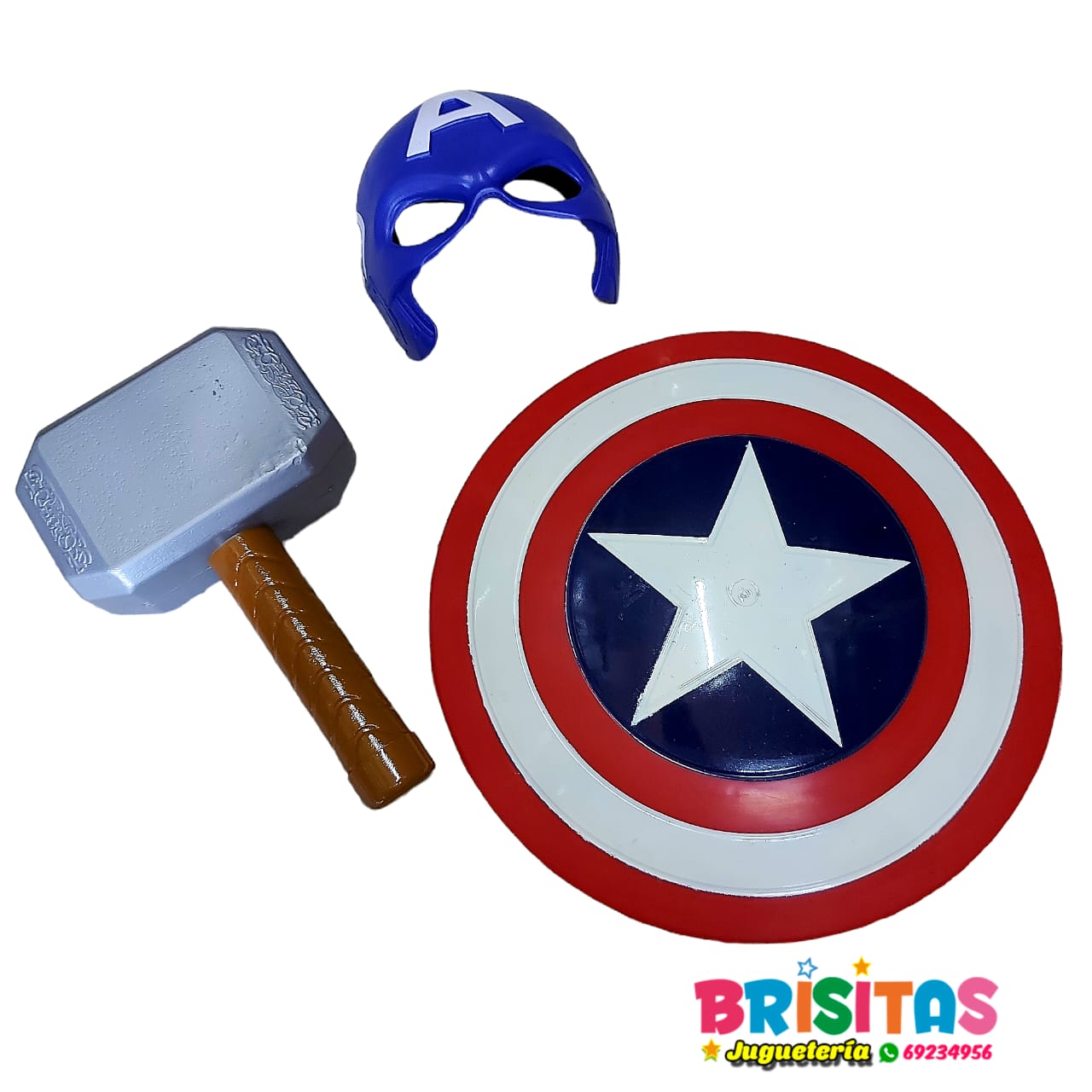 Escudo del Capitán América para niños, de plástico, color rojo