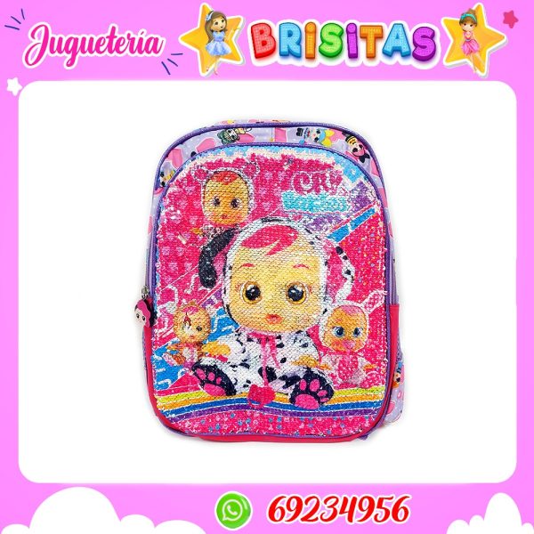 Mochila Muñecas bebes Lentejuelas (Inicial)