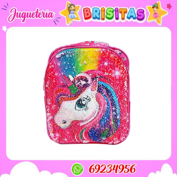 Mochila  Unicornio Lentejuelas (Inicial)