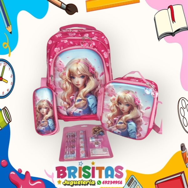 Mochila Barbie Tam Oficio (con ruedas)