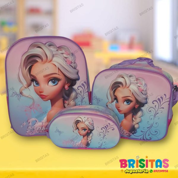 Mochila Pequeña 3 Piezas Frozen 2