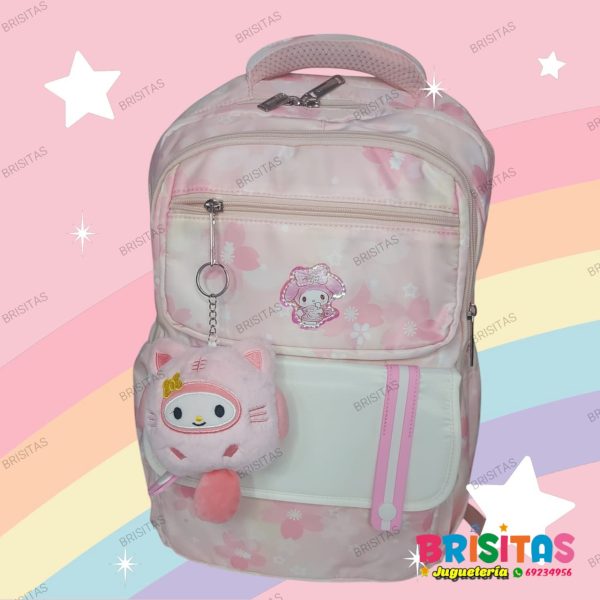 Mochila Tamaño Oficio + Llavero My melody 1