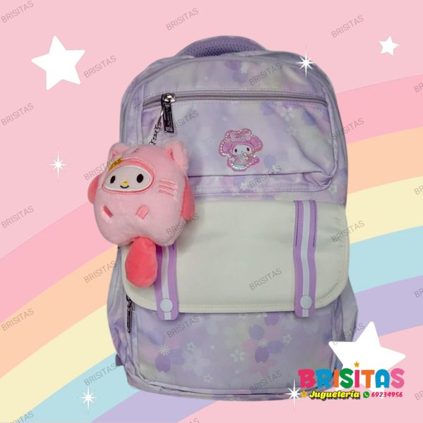 Mochila Tamaño Oficio + Llavero My melody 2