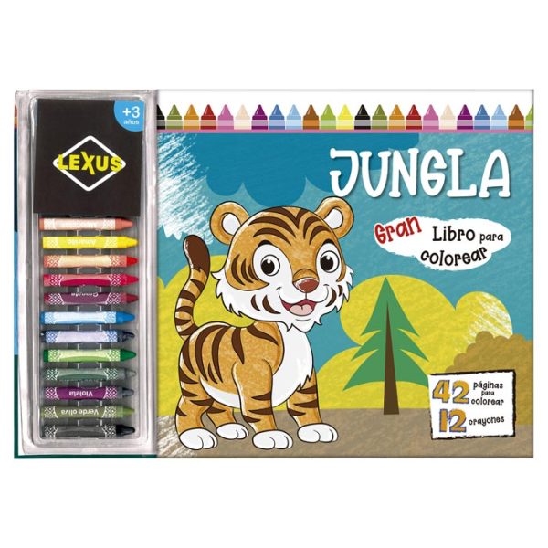 Libro Colorea Jungla