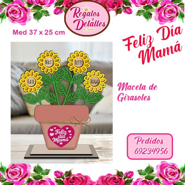 Maceta de Girasoles
