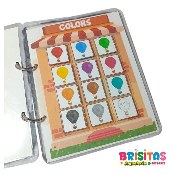 Libro de Aprendizaje con Velcro en Ingles - Image 2