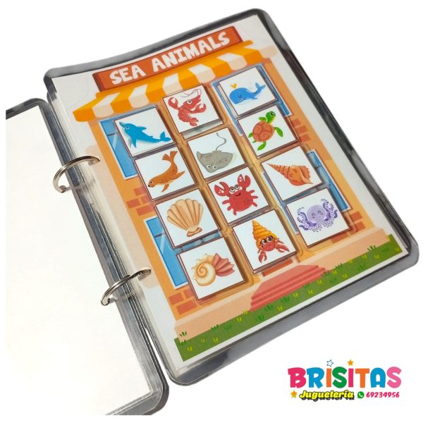Libro de Aprendizaje con Velcro en Ingles - Image 2