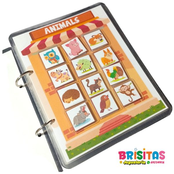 Libro de Aprendizaje con Velcro en Ingles - Image 3