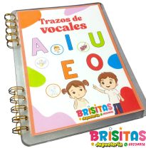 Libro de Vocales para Trazos y Velcro