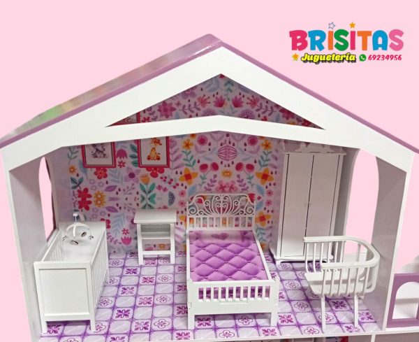 Juego de Dormitorio p/muñecas MDF