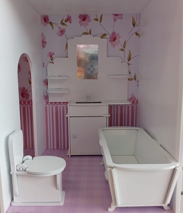 Juego de baño p/muñecas MDF (copia)