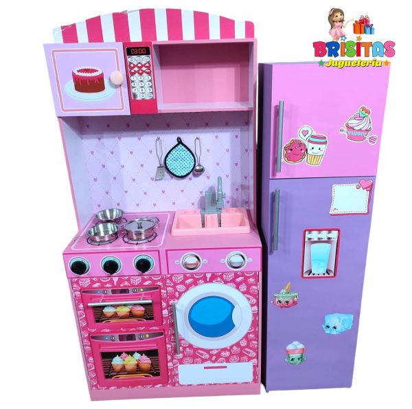 Cocina Grande Barbie Rosa y Lila (Bota Agua)
