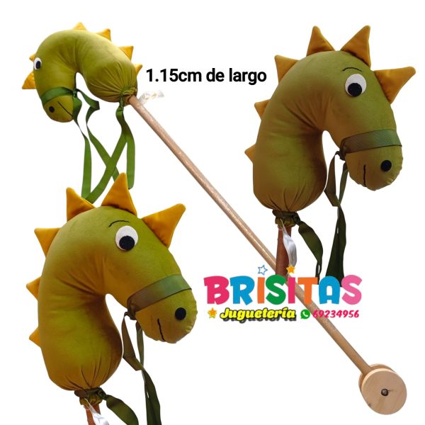 Dinosaurio Verde de Madera