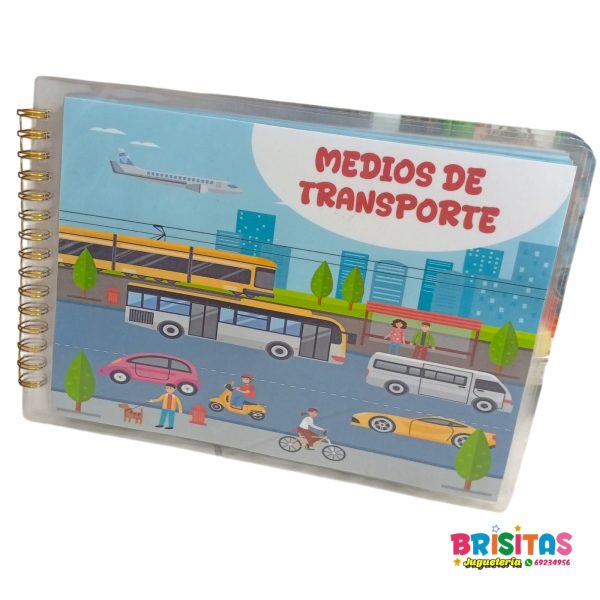 Libro de Medios de Transporte con Velcro