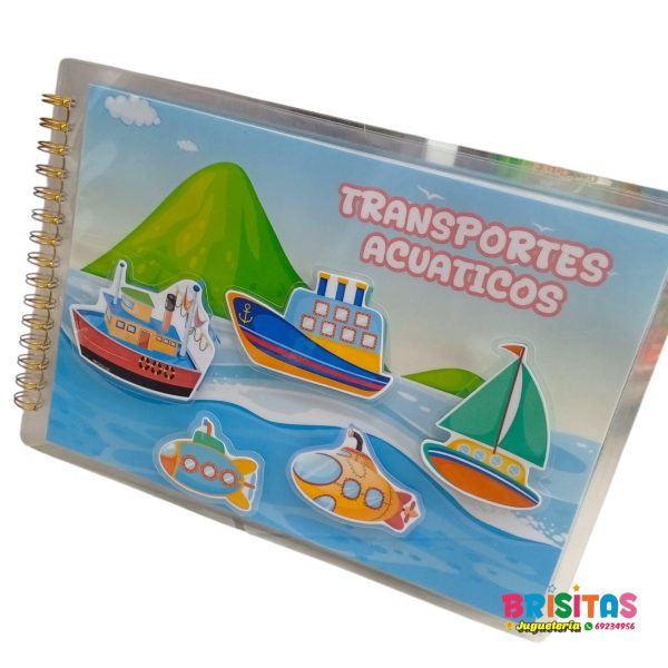 Libro de Medios de Transporte con Velcro - Image 4