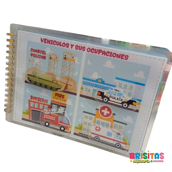Libro de Medios de Transporte con Velcro - Image 5