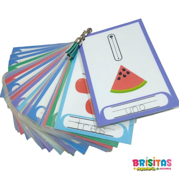 Tarjetas de Números para Trazos 1 al 50