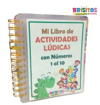 Libro de Actividades Números con Velcro Media Carta
