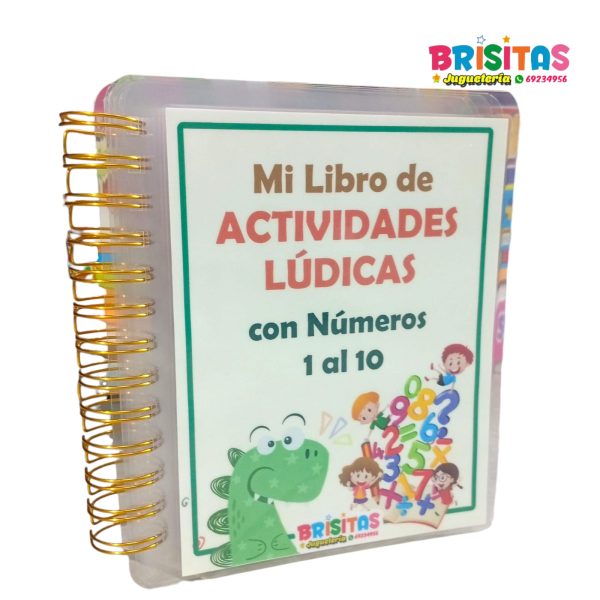 Libro de Actividades Números con Velcro Media Carta