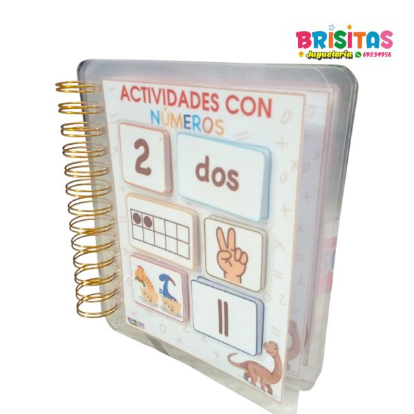 Libro de Actividades Números con Velcro Media Carta - Image 2