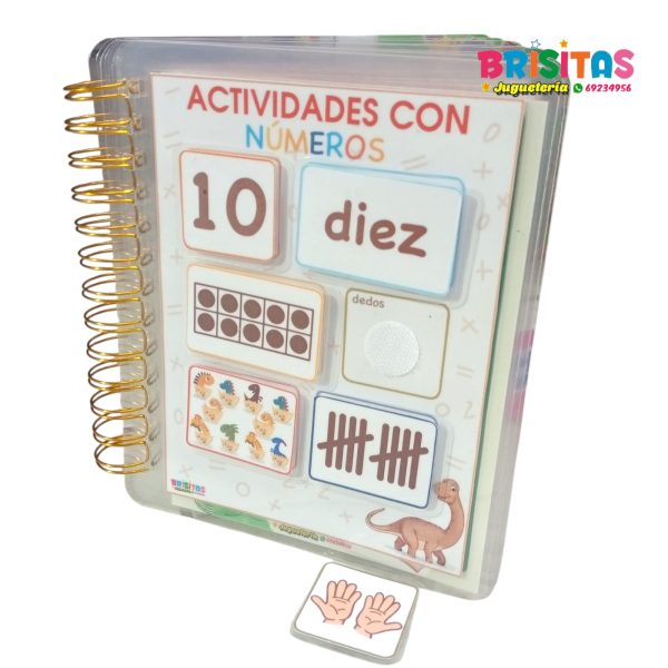 Libro de Actividades Números con Velcro Media Carta - Image 4