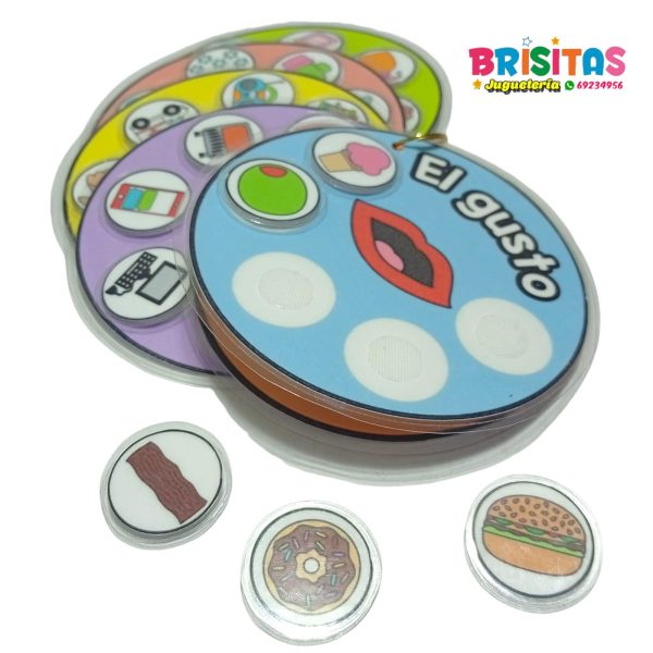 Llavero los Cinco Sentidos con Velcro - Image 6