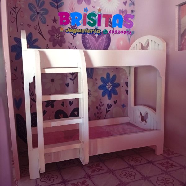 Juego Dormitorio con cama de 2 pisos p/ Muñecas - Image 3