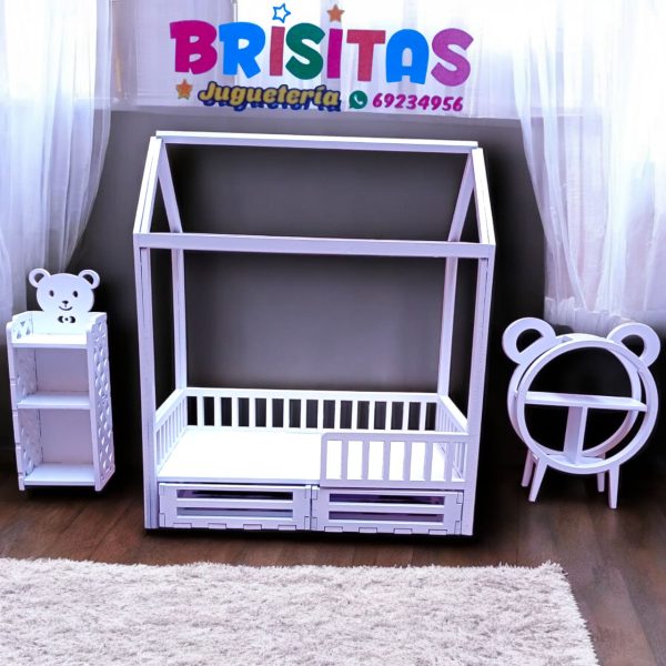 Juego Dormitorio montessori p/ Muñecas