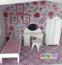 Juego de dormitorio  p/muñecas Barbies