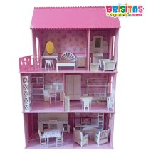 Casa de muñecas Queen (Rosa intenso)