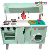 Cocina Montessori Verde menta bota agua