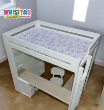 Cama con Oficina Mdf