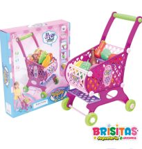 Carrito de Supermercado Rosa con Accesorios