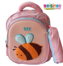 Mochila Pequeña con Relieve de Abeja