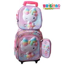 Mochila Escolar 3 piezas Hello Kitty