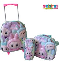 Mochila Inicial Labubu amigos 3 piezas