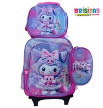 Mochila Oficio Kuromi 3 piezas
