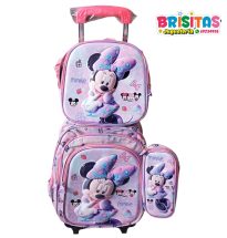 Mochila Escolar 3 piezas Minnie