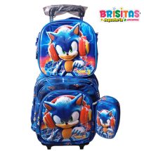 Mochila Escolar 3 piezas Sonic
