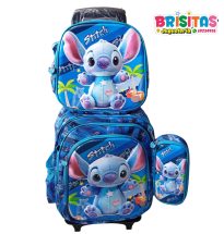 Mochila Escolar 3 piezas Stitch