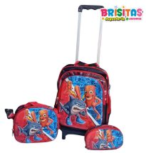 Mochila Escolar 3 piezas Tralalero tralala y Tung tung tung sahur