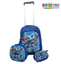 Mochila Escolar 3 piezas Tralalero Tralala