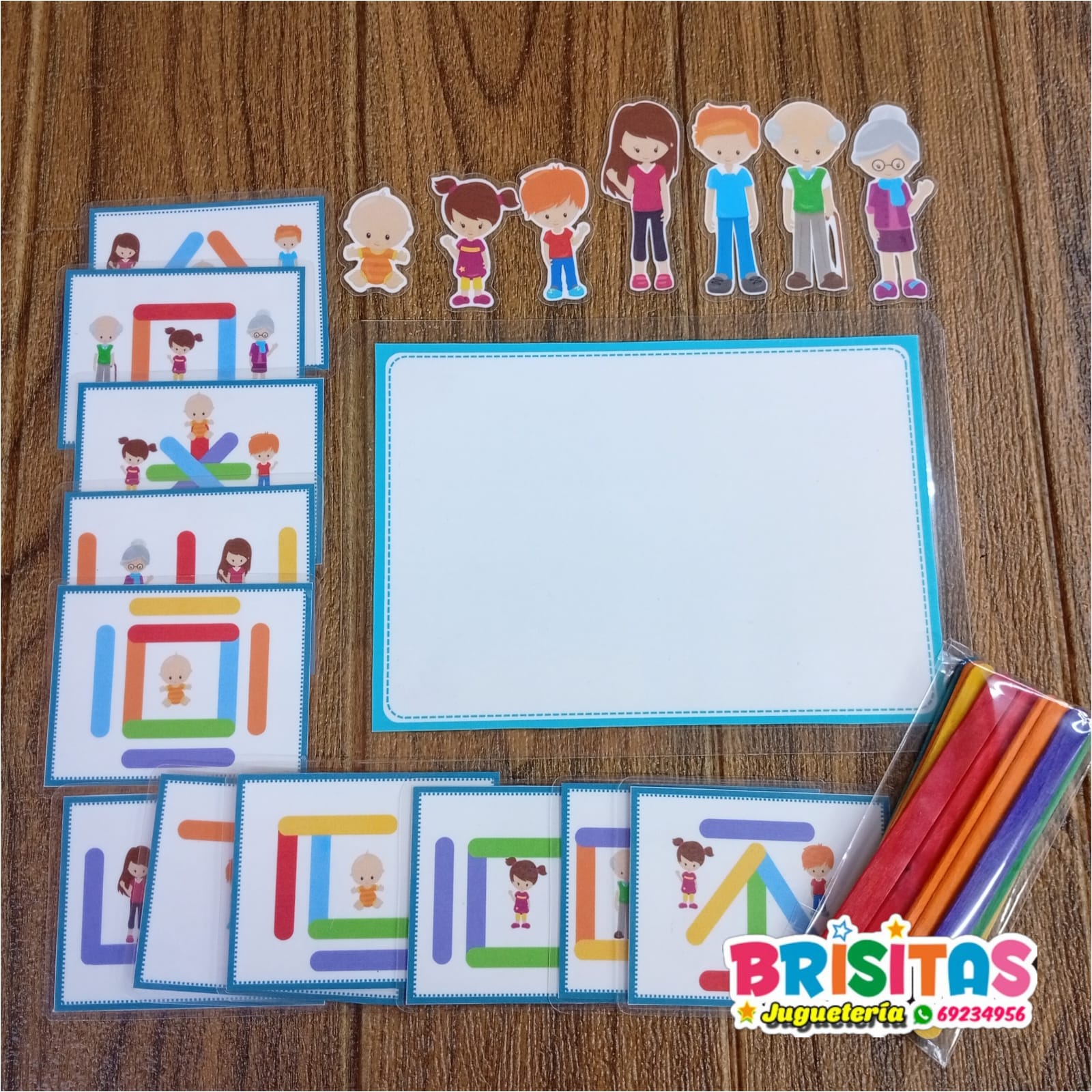 Tarjetas Didácticas con Personajes