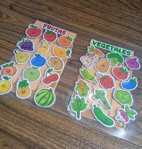 Cartilla de Frutas y Verduras con Velcro