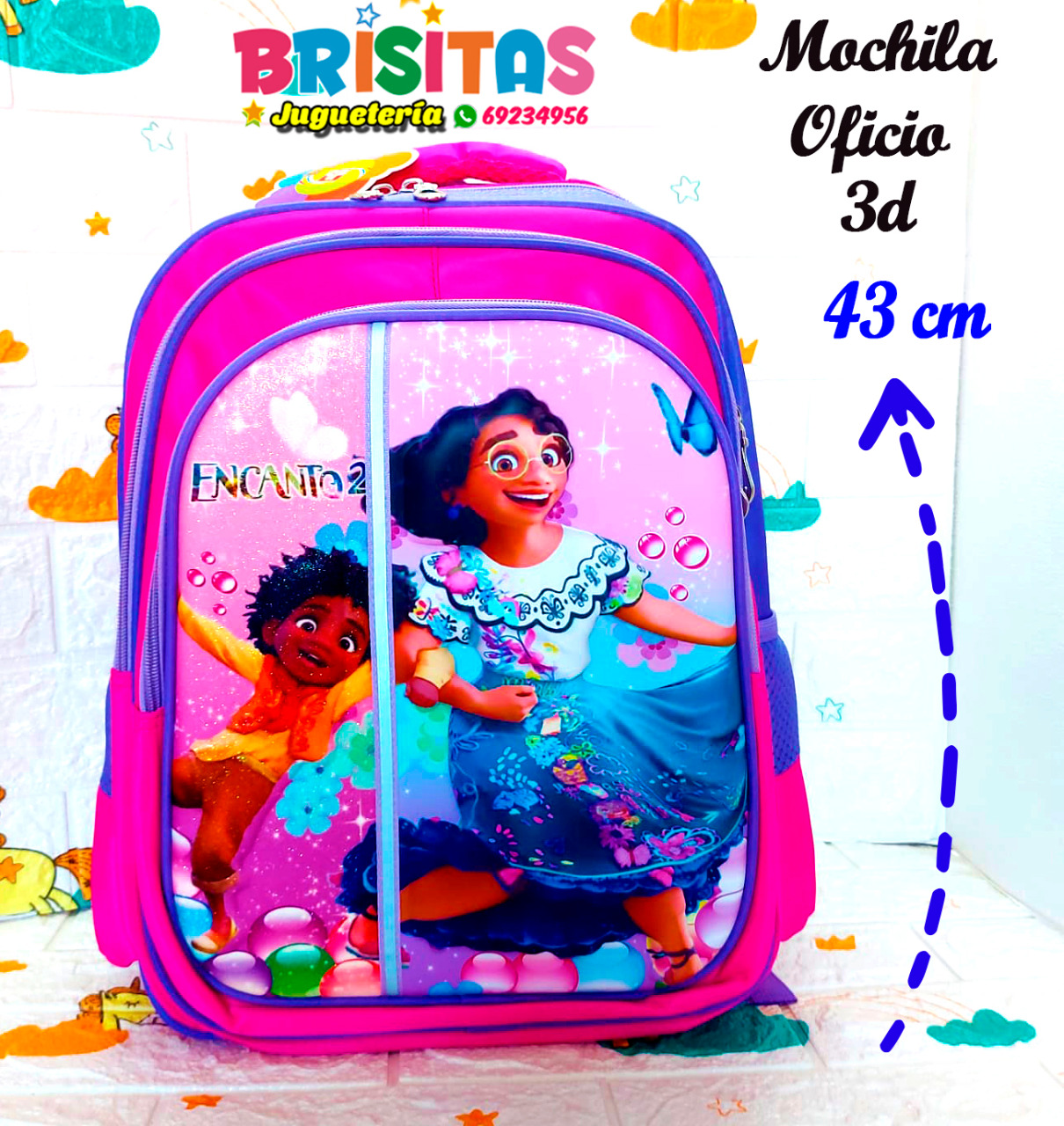 Mochila 3D Encanto (Tamaño Oficio)